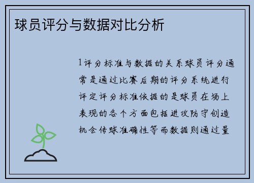 球员评分与数据对比分析